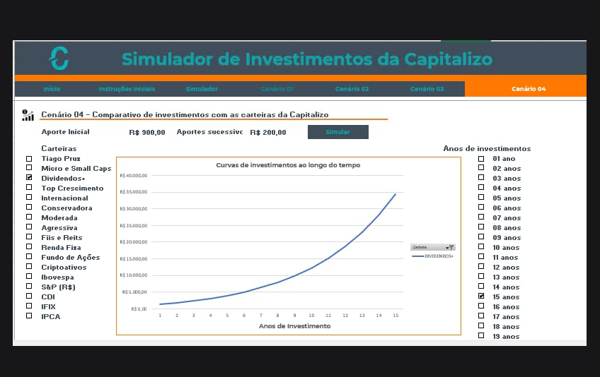 Simulador de Investimentos